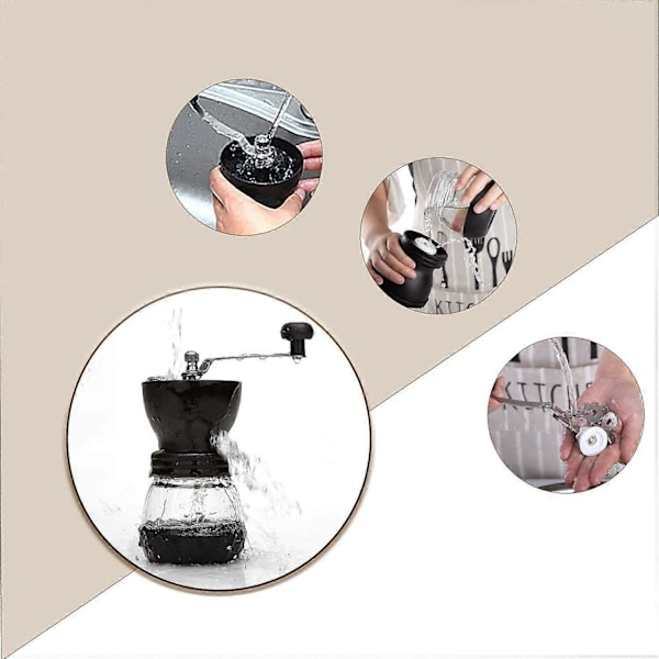 Manuel kaffekværn, keramisk kværn, til espresso og filterkaffe