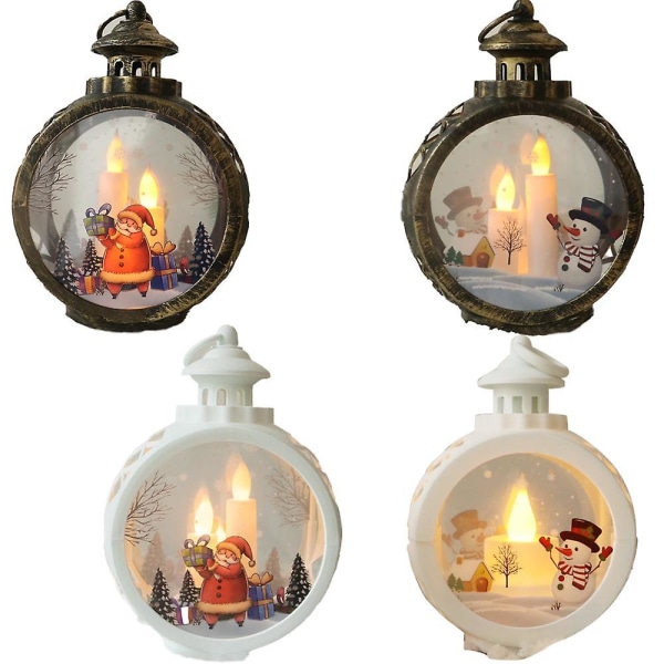 Christmas Led Lantern Light, Small Portable Flamel