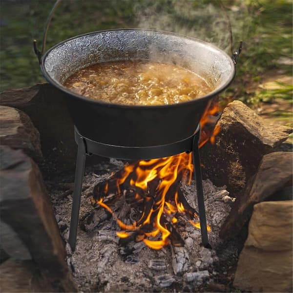 Bålpanne Stativ, Sammenleggbart Camping Stativ Grill Åpen Ild Matlaging Stativ, Kraftig Stativ, Bål Matlaging