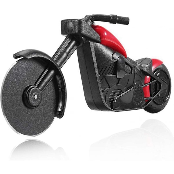 Motorsykkel Pizzakutter, Rustfritt Stål Non-Stick Doble Blader, Unik Design Gir Matlagingen Moro, Perfekt For Motorsykkelentusiaster