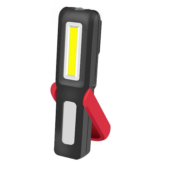 Rød Arbejdslampe, Magnetisk USB Genopladelig LED Arbejdslampe, COB Mekanisk Inspektionslampe til Bilreparation, Garage, Camping, Nødsituationer osv.