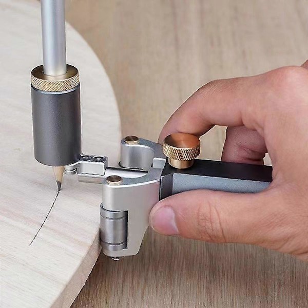 DIY Ridsværktøj Træ Dobbelt Formål Ridsværktøjer Multifunktionelle Tegnelinjer og Buer