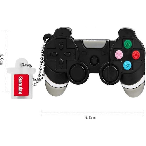 USB-minne, Vattentätt USB 2.0-minne, Sött 3D-design USB-minne Höghastighetsdatalagring USB-minne (32 GB, Gamepad) spelkontroll