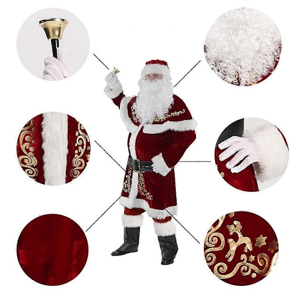 Tomtedräkt Jul Tomtedräkt Plus Storlek 5XL