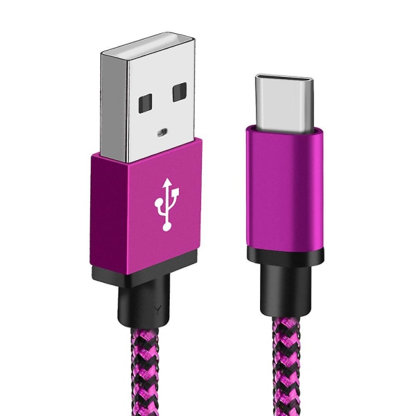 USB Type C-kabel för Samsung Huawei Fast Charge Type-c-kabel Ros typ C 2m