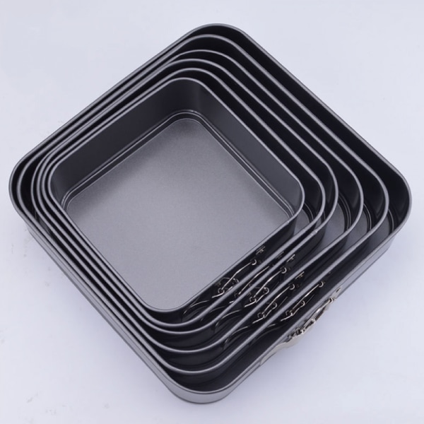 6PCS Non-Stick Square Molds Rectangular With Honeycomb