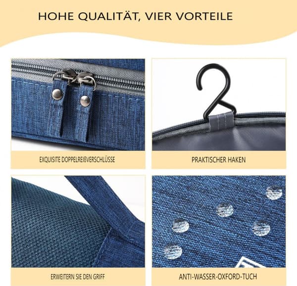 Toalettmappe, vanntett toalettmappe, reiseveske, toalettmappe