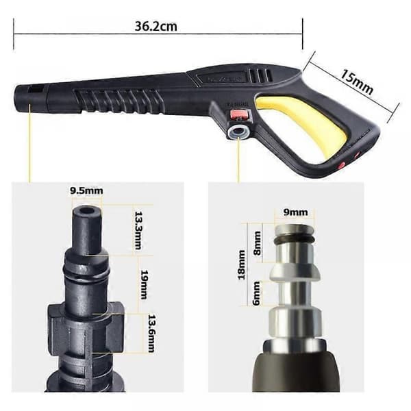 Stanley Högtryckstvätt Pistol Säkerhet, Snabbkopplingssystem för Ergonomisk Design Ersättnings Högtryckstvätt Pistol