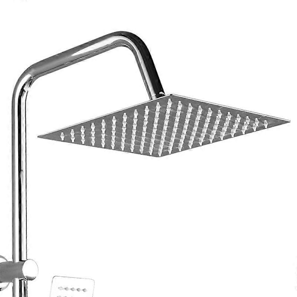 Duschhuvud Fyrkantigt 40x40cm Jet duschhuvud Regndusch Rainshower Rostfritt stål
