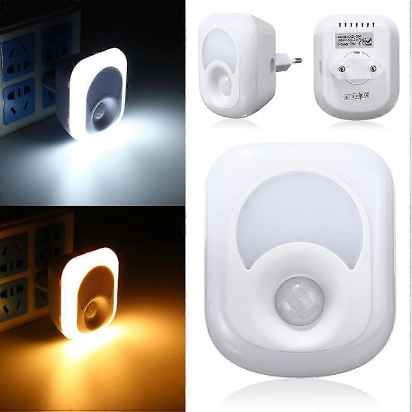 LED Bevegelsessensor Lys Bevegelsessensor Nattlys LED Pære LED Nattlys Bevegelsessensor Lys