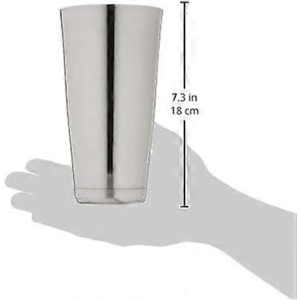 28 oz Bar Shaker i rustfrit stål - Metallisk finish, professionelt cocktailværktøj