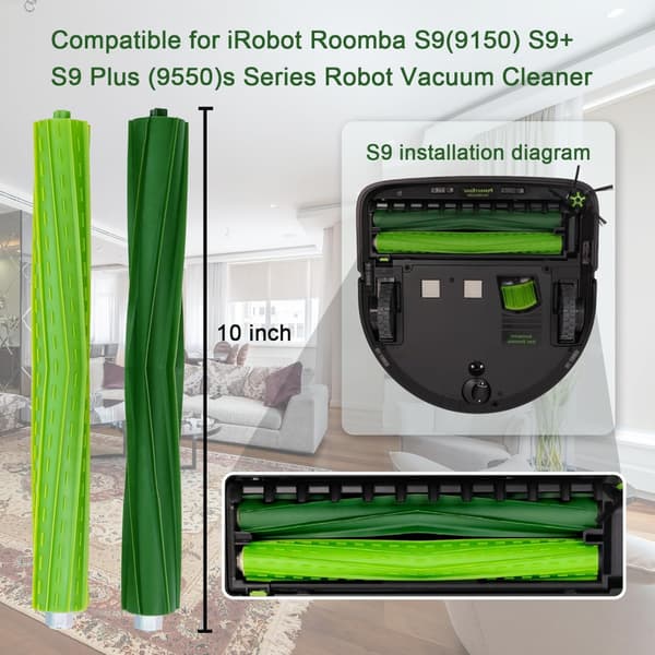 Rullborste Kompatibel med Irobot Roomba S9 (9150) S9+ S9 Plus (9550) S-serien