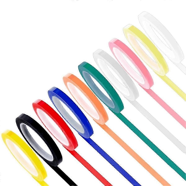 10 Rullar Autoklavtejp Steriliseringstejp, 6 mm Bredd 549,9 cm Längd Instrumentidentifiering