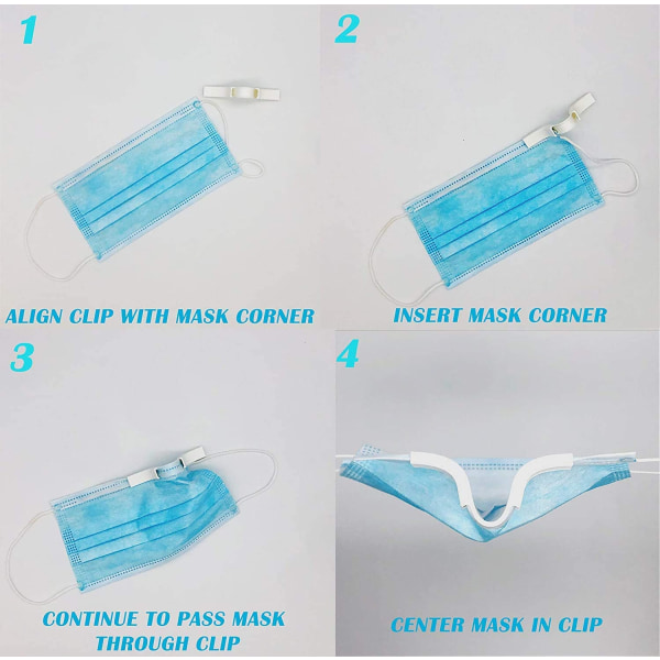 1 x Anti-Imma Nos Clip For Mask - Förhindrar att glasögonen immar
