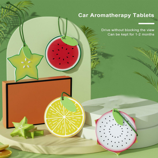 Variety Fruit Shape Car Aromaterapi Tablet Creati