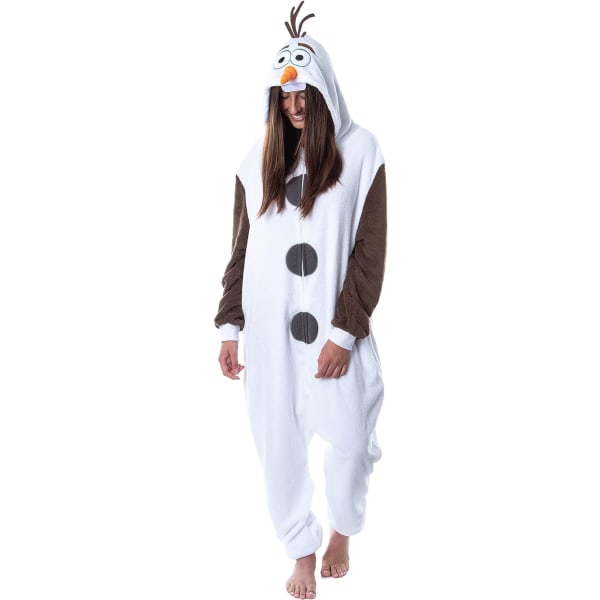 Disney Frozen Adult Olaf Kigurumi Costume Union Suit Pyjamas For Men Wo