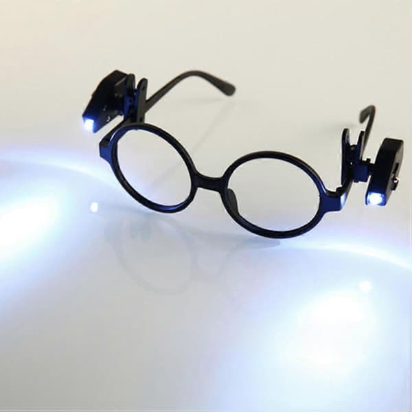 2 stk. LED Nattlys LED Klipsbriller Mini Leseklipslys Klipsbrillelys Fleksibelt LED Leselys