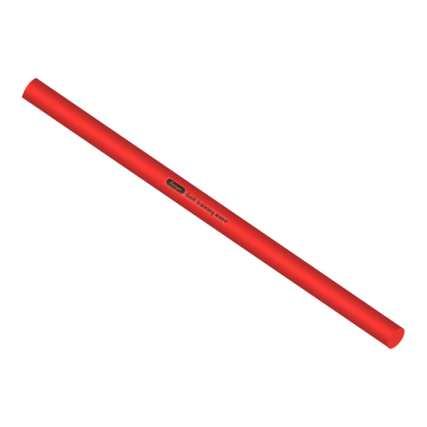 Röd golfsvingövningsstav