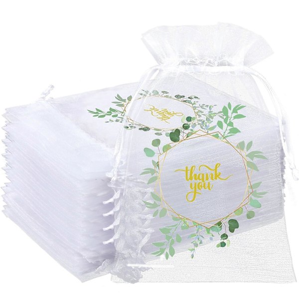 200 stk. Sheer Organza Tak Pose, 10 x 15 cm, til Festgaver