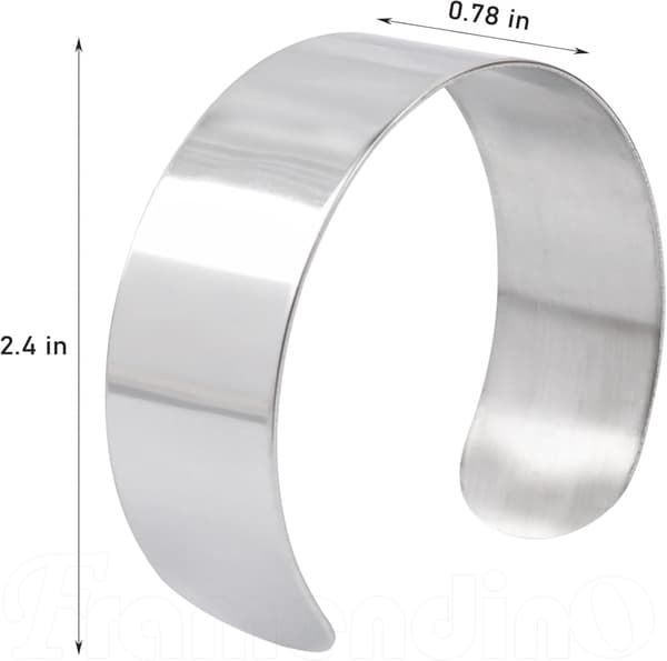 8 stk. håndleddscorsage-mansjetter, armbånds-emner for smykkelaging DIY