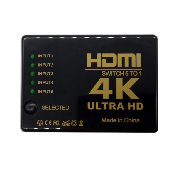 Hdmi Switch 5 Port 3d 1080p 4k Switcher Splitter Box