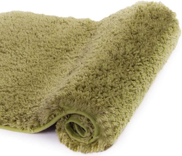 Fluffy Plys Bademåtte Super Absorberende Badeværelsesgulvmåtte, Blødt Mikrofiber Badeværelsestæppe