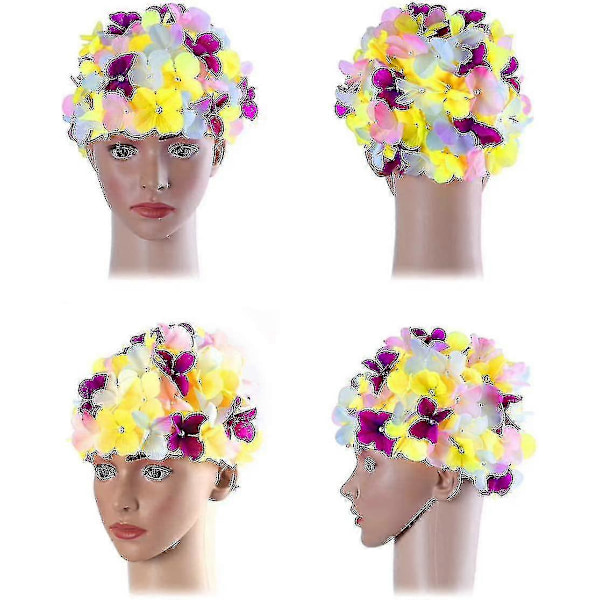Mode Badehætte Blomster Mode Badehætte Retro Blomster Retro Badehætte Badehætte Blomster Badehætte Badehætte