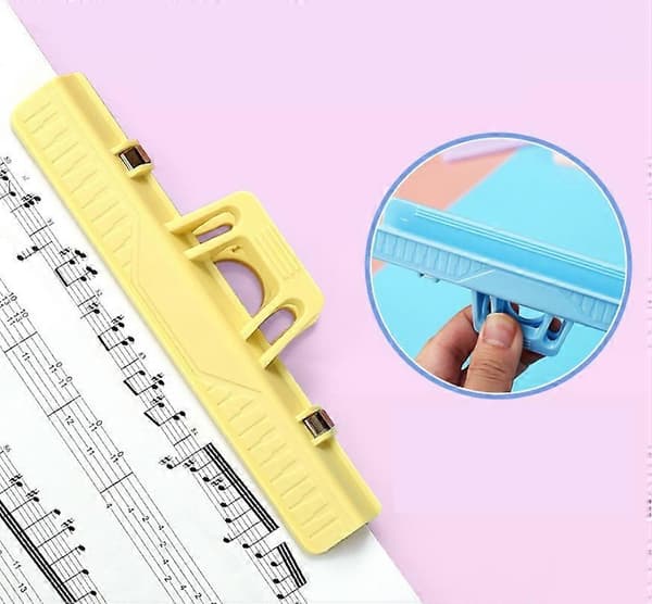 2 stk. Rose Musikbog Klips Sideholder: Plastik Ark Klips Bog Sideholder