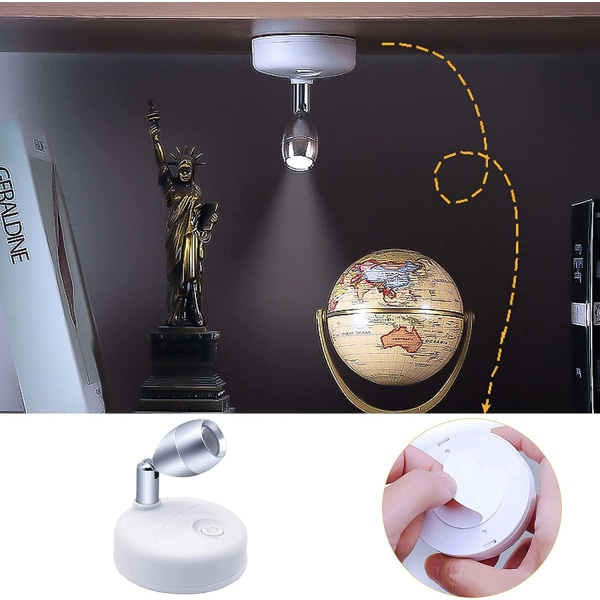 LED Spotlight Cabinet Light 2 Pack Indoor RGB Spotlight Wireles