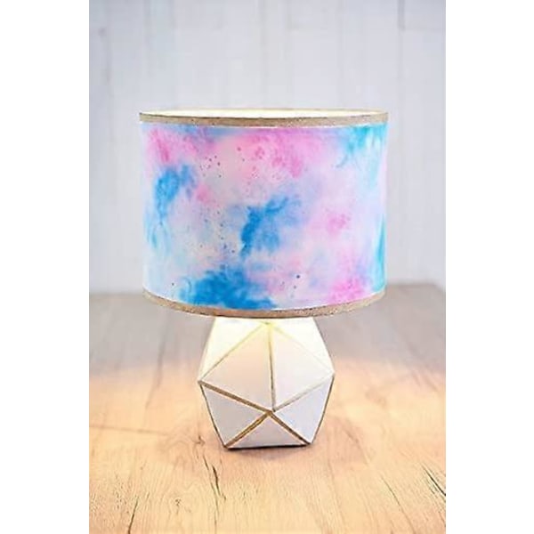 Vit lampskärm, rund, vit, 26 cm x 19 cm