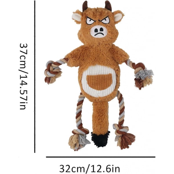Hundleksak, Ko Rep Hundleksak Robust Tuggleksak för Hundar i Ko Design
