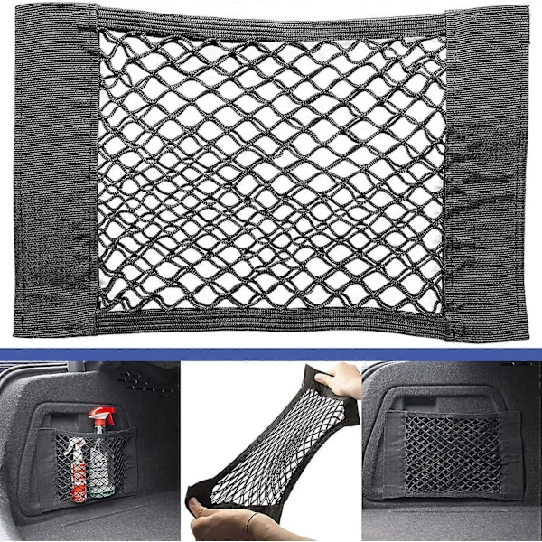 Universe Bil Auto Køretøj 39 x 25 cm Bagagerums Bagage Elastisk Net Opbevaringsnet Bilkasser Universalnet