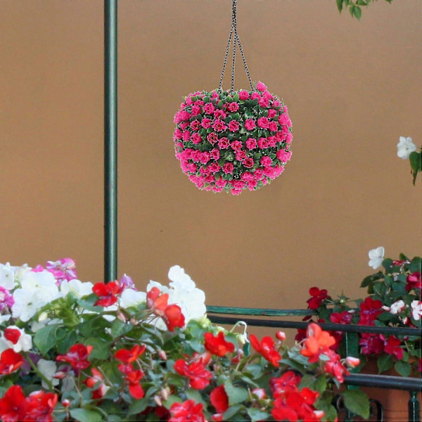 Solcellsdriven blomsterboll - LED-gräsmatta dekor för trädgårdar/bröllop
