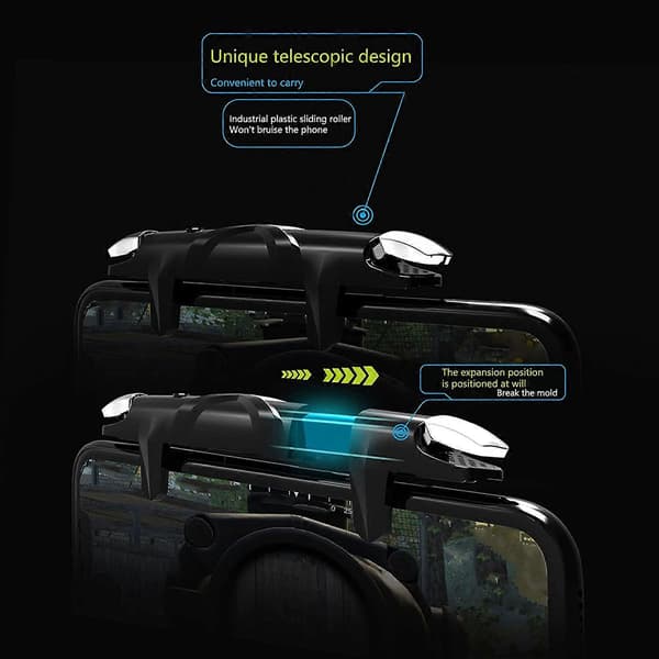 Mobil Spil Trigger, Pubg Mobil Controller Telefon Controller Puls Automatisk Høj Frekvens Klik 4 Hastighed Mobil Gamepad til Joysticks, Android Spil