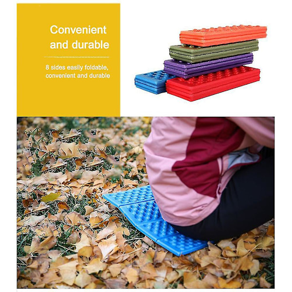 Outdoor Supplies Xpe Skum Fyrfaldig Vikbar Skumplatta Stänksäker Vattenisolering Bärbar Fuktsäker Picknickplatta Fisarplatta