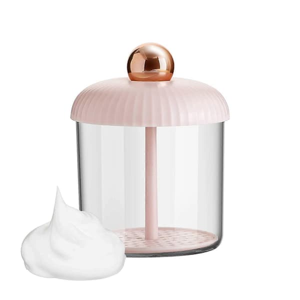 Form Whip MakerAnsigtsvask Skum MakerRig Skum Maker til AnsigtsvaskSkumrens og Ansigtsvask Hudplejeværktøjer (pink)