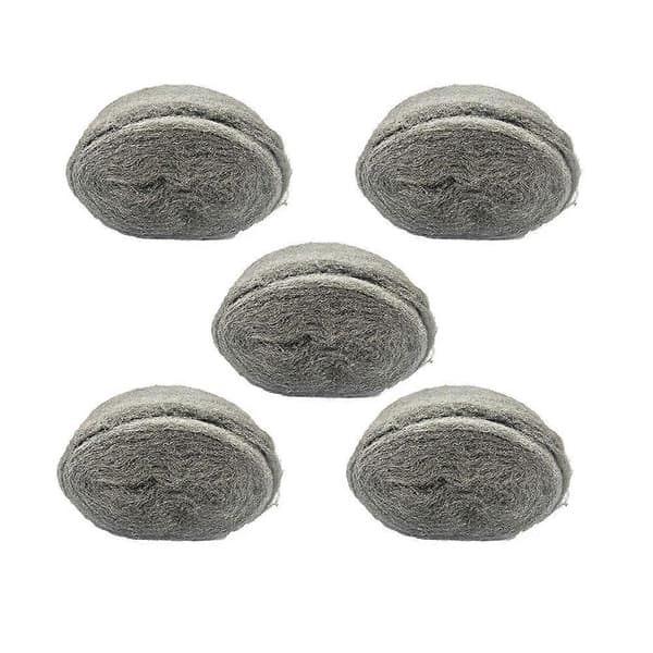 (100g polerbomull 00000) 5-pack Stålullsmöss | Täta Små Hål Fin Stålullsrulle