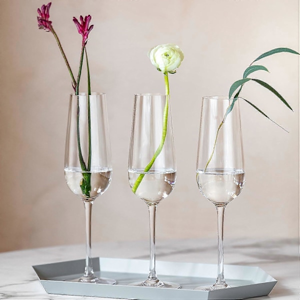 4-pack Kristall Rosé Champagneglas - 120ml Elegant Glasuppsättning