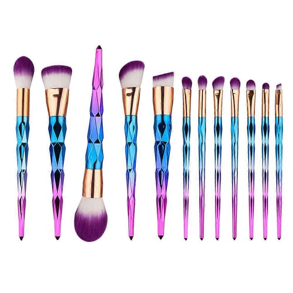1 stk. seks-sidet makeupbørste 18 cm makeupværktøj foundationbørste skønhedsartikler