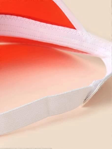 Set med 4 80-tals Retro Skyddskepsar, PVC-plast Solskydd Hatt Visir Cykelkepsar