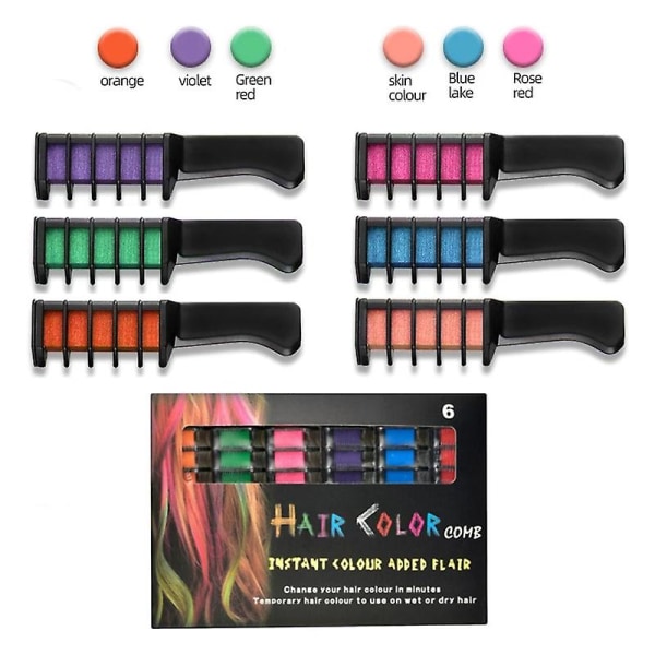 10 STK Barn färgglada hårfärgningskamleksak set