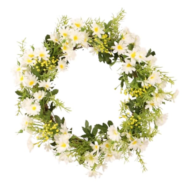 Tusenfrydkrans, tusenfrydkrans, imitasjon til inngangsdør, tre