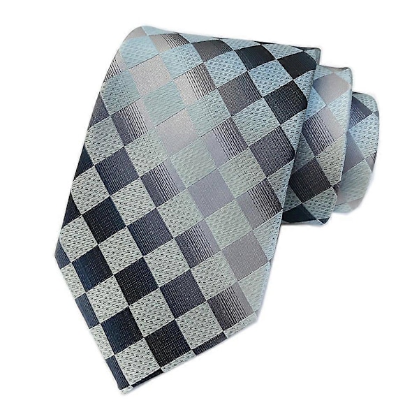 Rutiga &amp; Pläd Slips Set - Moderna Gingham Mönster för Mäns Formella Klädsel
