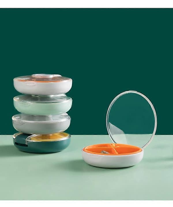 Grøn Pilledelelser Plastik Rund Pilleklipper Pilledelelser Pilleklipper