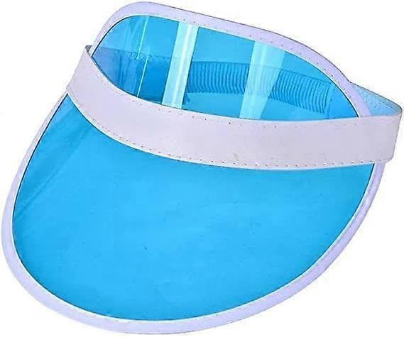 Set med 4 80-tals Retro Skyddskepsar, PVC-plast Solskydd Hatt Visir Cykelkepsar