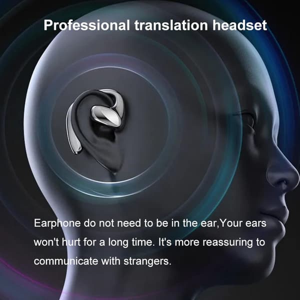 M8 Brusreducerande Smart Röstöversättare TWS Bluetooth Headset 144 Språk Översättningshörlurar
