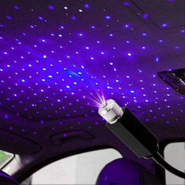 Mini LED Projektionslampe Stjernenatlys USB Stjerne Top Atmosfærisk Belysning