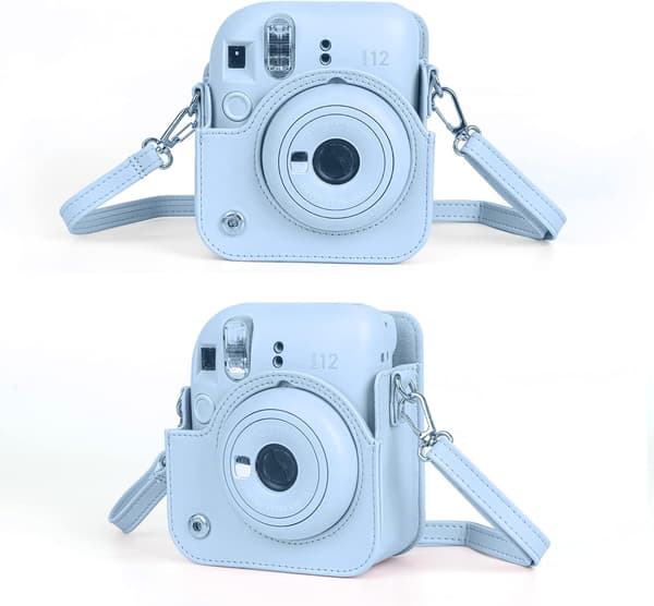 Fujifilm Instax Mini 12 -pikakamera ja kotelo 256 taskun valokuva-albumilla