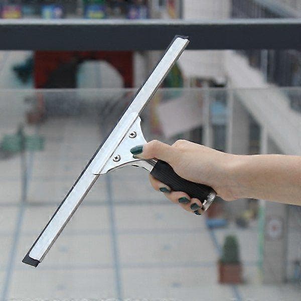 1 stk. 25 cm og 1 stk. 40 cm professionel vinduesskraber, glasrenser, sort