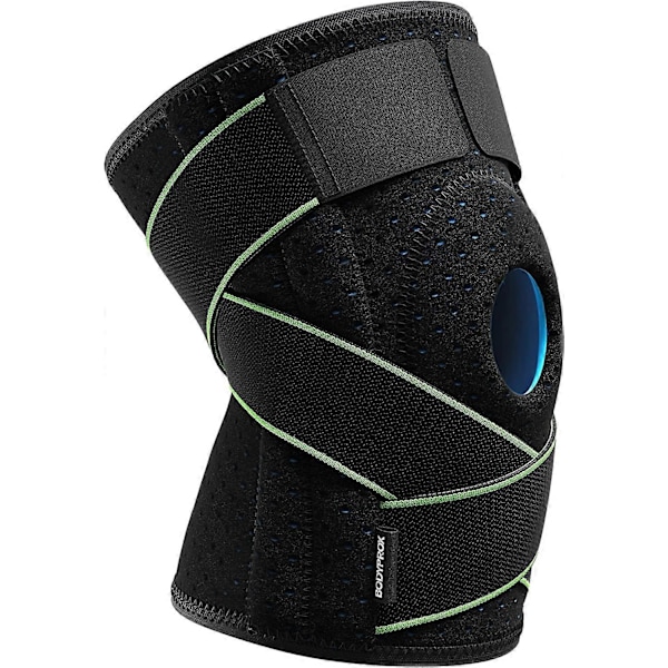 Knebeskytter med laterale stabilisatorer og gelputer for perfekt knestøtte